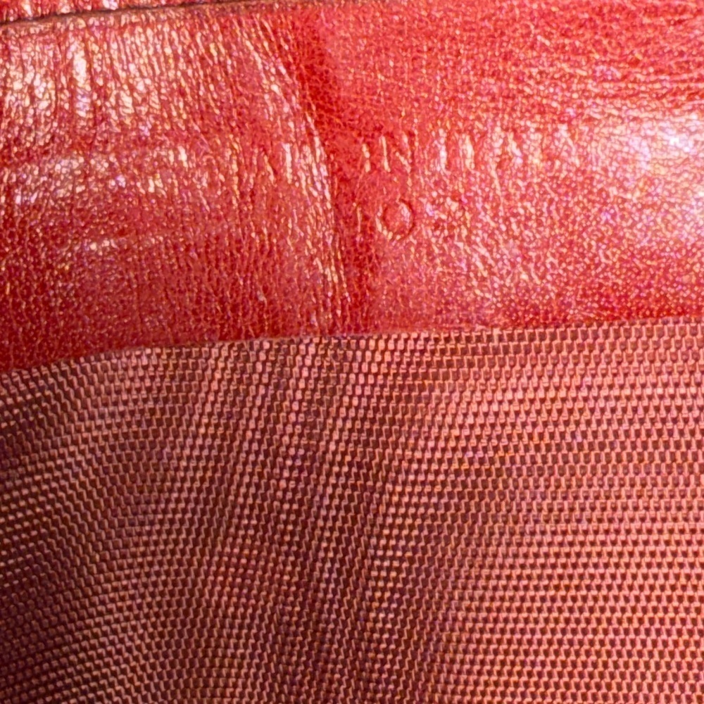 Celine Red Leather Wallet with Gold Hardware Diffusion - Picture 14 of 15